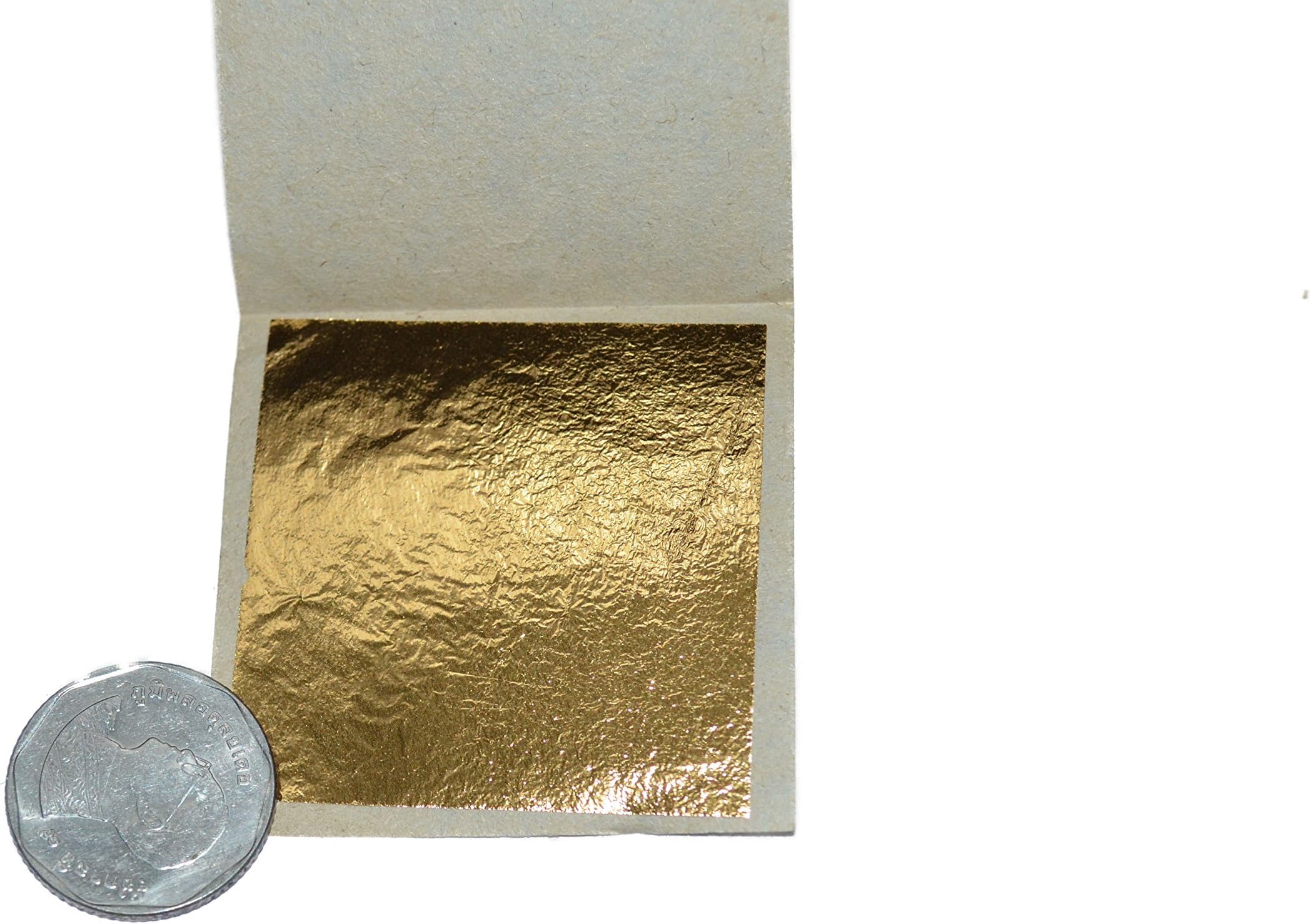 GOLD Leaf 10 Sheets Edible 24k 4.5 cm X 4.5 cm 100% Real Gold