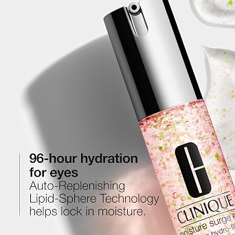 Clinique Moisture Surge Eye 96-Hour Hydro-Filler Concentrate Eye Gel + Mask | Hydrating + Brightening, 0.5 Fl Oz