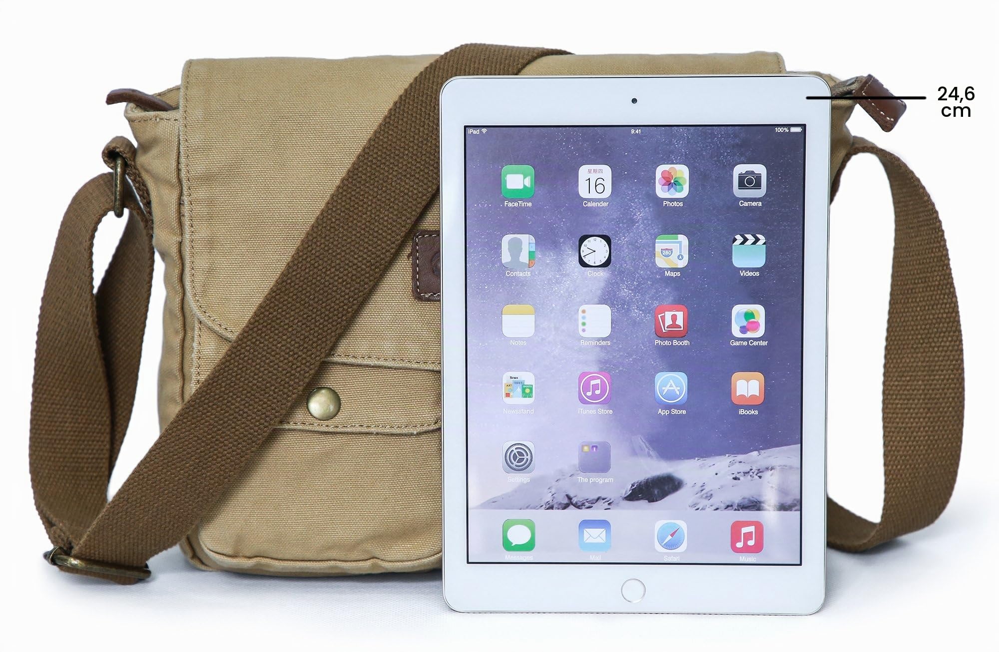 Gootium 30624 Vintage Canvas Messenger Bag Men's Shoulder Bag