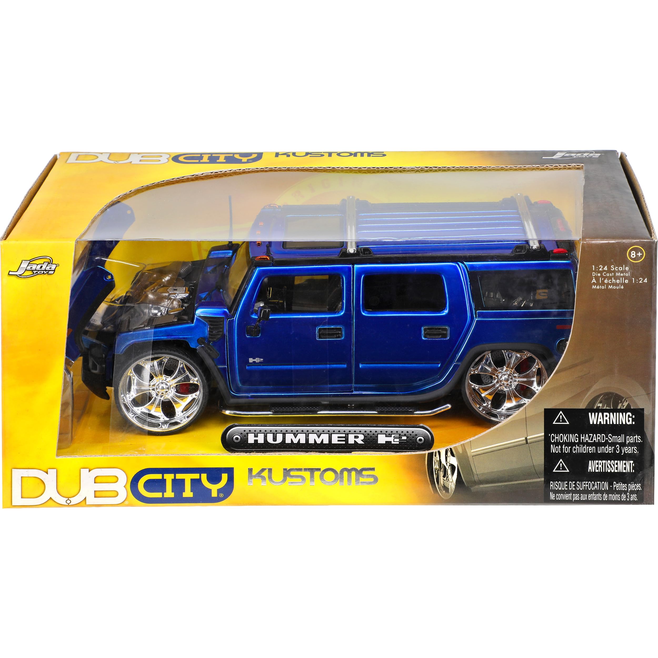 Hummer H2 H 2 SUV Blue Van 1/24 Jada Model Car Model Car: Amazon
