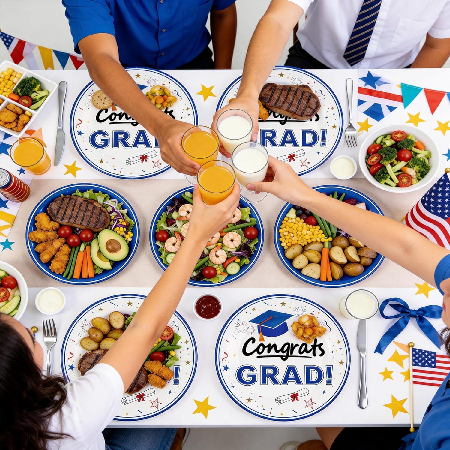 320PCS Graduation Plates and Napkins 2026, Class of 2026 Disposable Set for Graduation Party Supplies, Graduations Decorations and Table Decorations Party Supplies, Serve 80