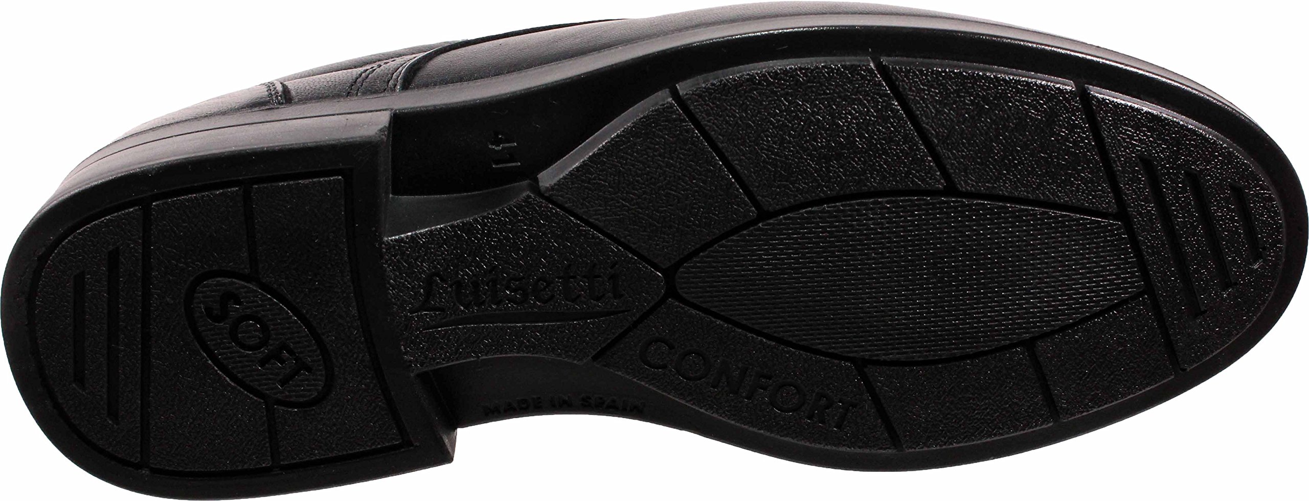 Luisetti 26853 Negro - Zapato Cordones Piel Profesional Fabricado en españa (40 EU, Negro)
