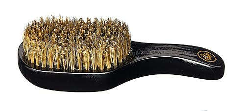 Miniatura 3 de Cepillo de calidad superior RED by KISS 360 Power Wave X Bow Wow, cerdas de jabalí 100 % naturales de primera calidad, medio suave