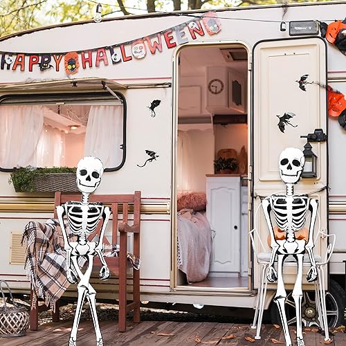 Miniatura 8 de ArtCreativity Decoración inflable de esqueleto de Halloween  6 pies de alto  Decoración linda y espeluznante del hogar  para uso en interiores y