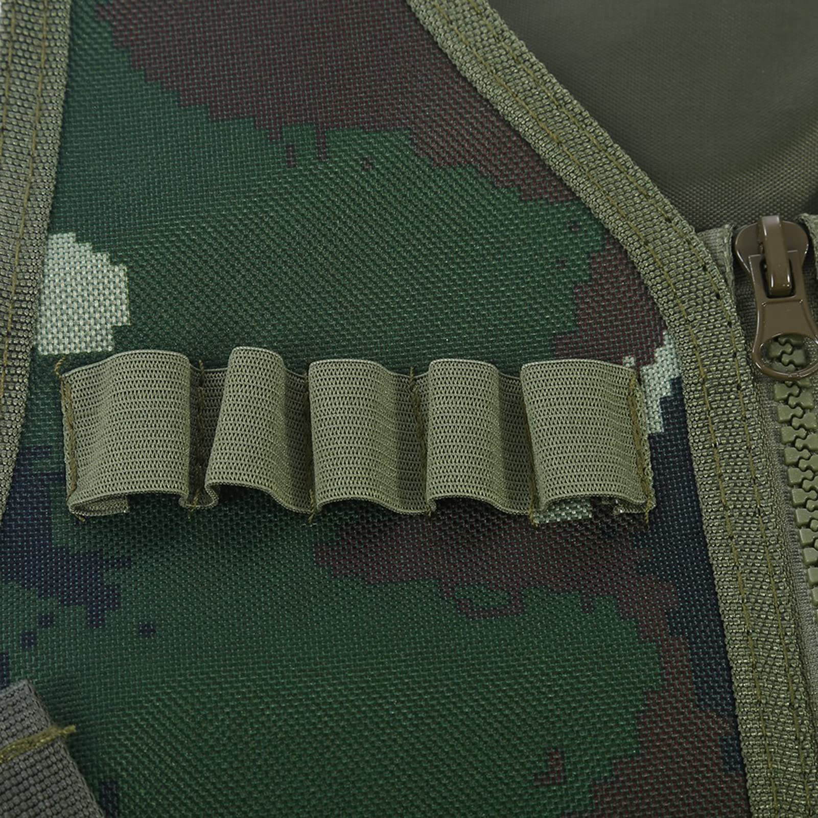 BROLEO Gilet de Chasse pour Enfant, Gilet à Encolure en V Durable et Résistant à l'usure, Enfants Réglables pour le Jeu de Chasse, Divertissement en Plein Air (L)