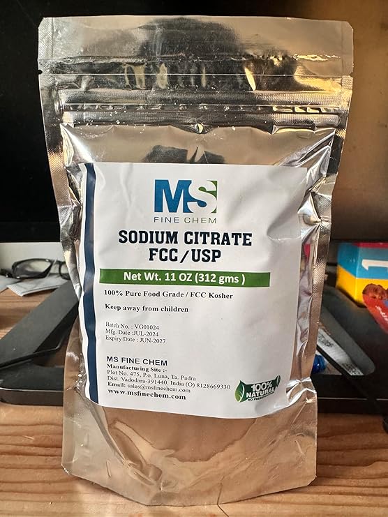 Sodium Citrate Powder 11 Ounce - Food Grade, Non-GMO -Emulsifier for ...