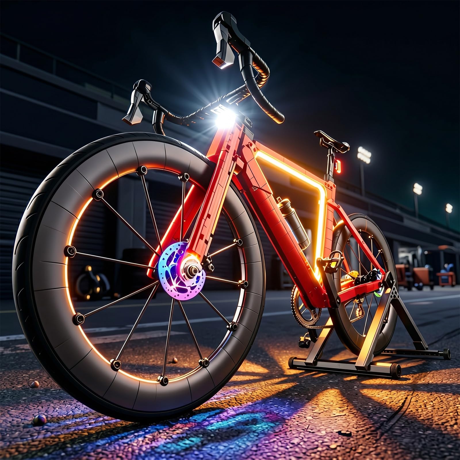 BrickSoul LED Lighting Kit Compatible with LEGO 11380 Road Bike Building Set, Control Module & Adjustable Light Modes (Light Kit Only, Model Not Included)