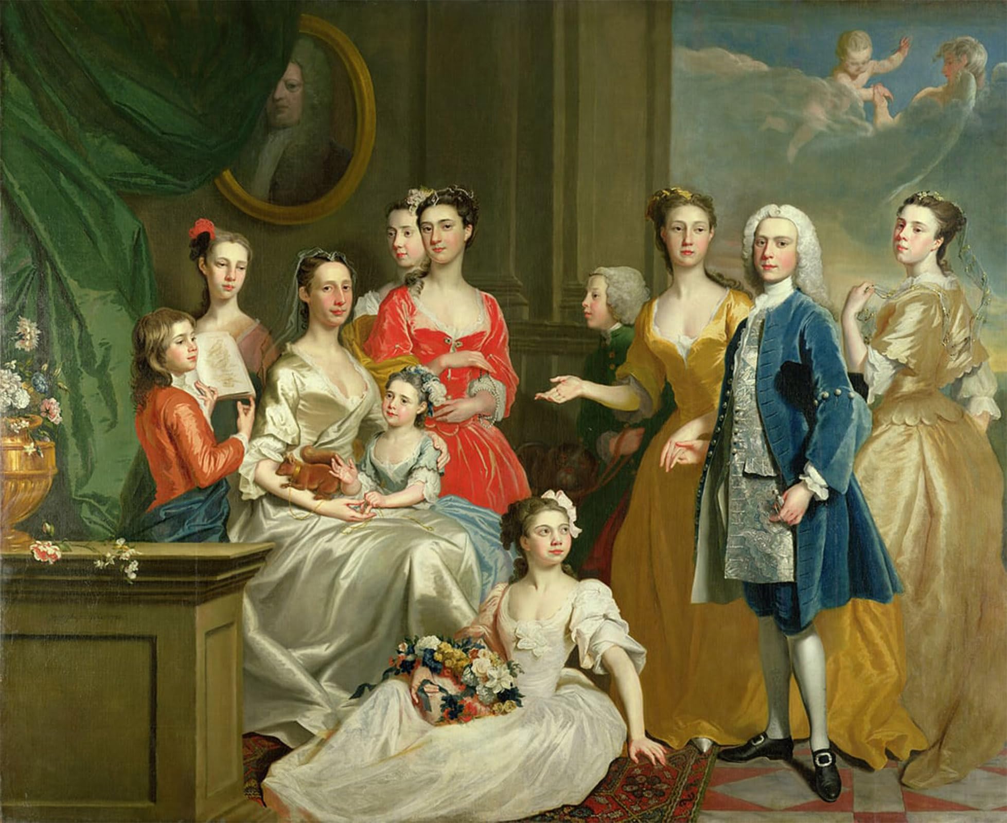 POSTERIIk Vintage Print Pop Art Landscape Artwork the Family of Eldred Lancelot by Highmore Art Prints for Office Home Decor 60x90cm
