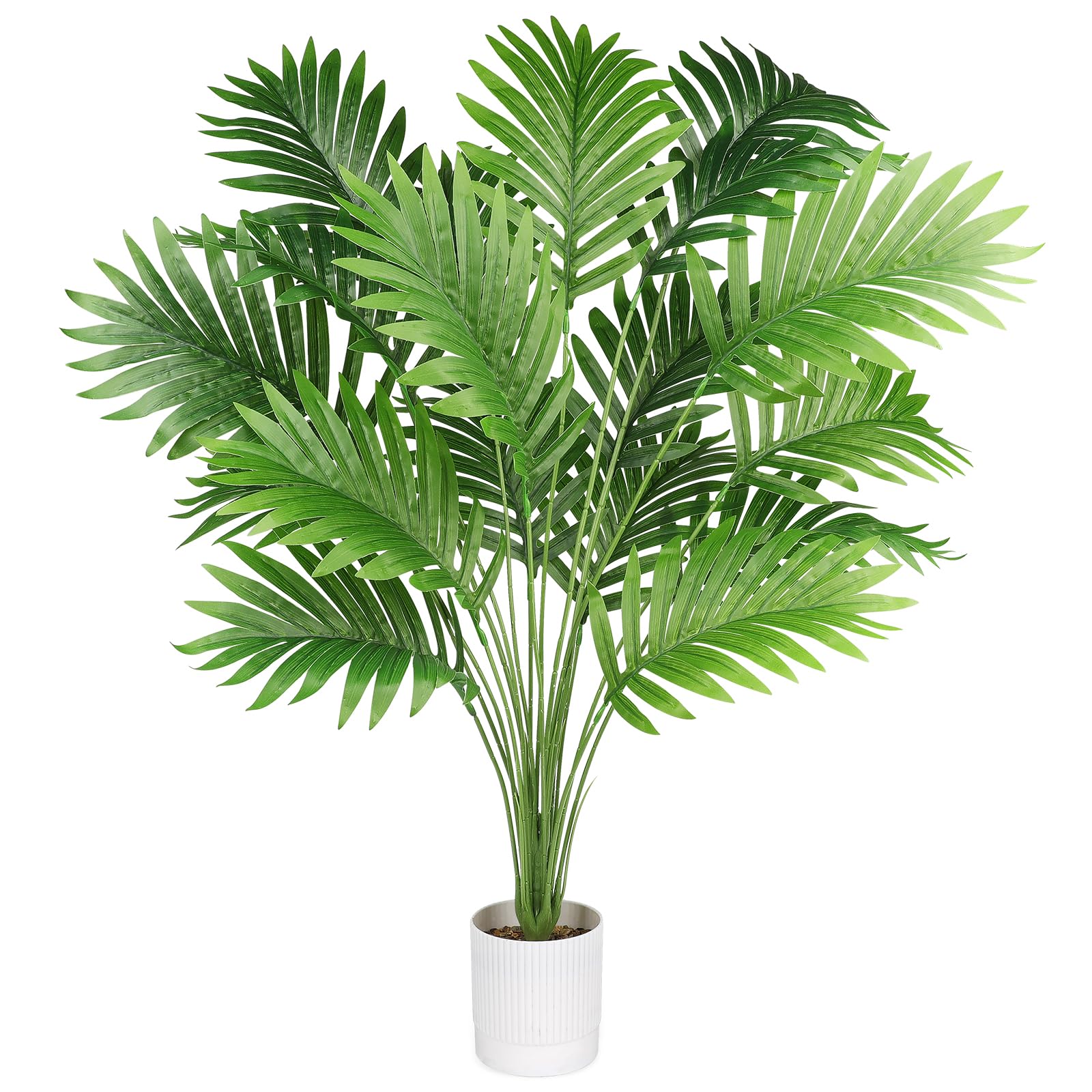 80cm Artificial Palm Tree in Pot Artificial Fake Plants Indoor Decorative Large Faux Plants for Home Office Living Room Decor Indoor