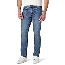 Amazon Essentials Jeans Slim Fit Uomo, Grigio Pietra delavé Medio, 31W , 32L