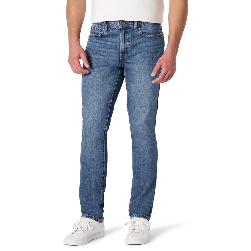 Amazon Essentials Jeans Slim Fit Uomo, Grigio Pietra delavé Medio, 31W / 32L