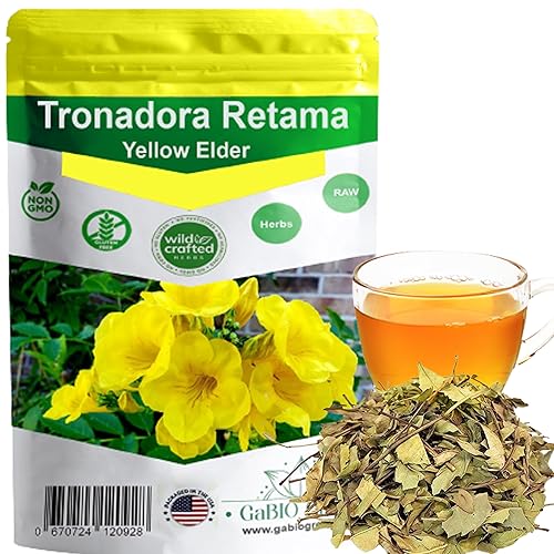 Miniatura 6 de Tronadora Retama té tronadora bolsa resellable hierbas amarillas de anciano tronadora hierba 1 libra