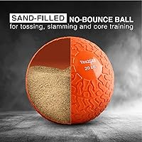 Vista 113 de Yes4All Slam Balls, 10-40lb Weighted Ball Weight, Durable PVC Sand Filled Workout Dynamic Slam Ball for Core Strengthen