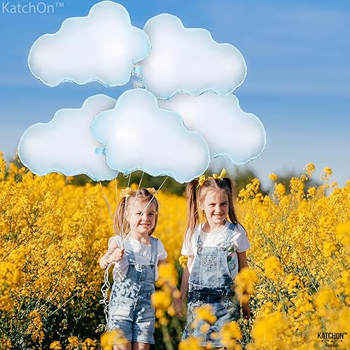 Miniatura 6 de KatchOn, Juego de globos de nubes enormes – 30 pulgadas, paquete de 5 | Decoraciones de fiesta de nubes | Decoraciones de despedida de soltera On