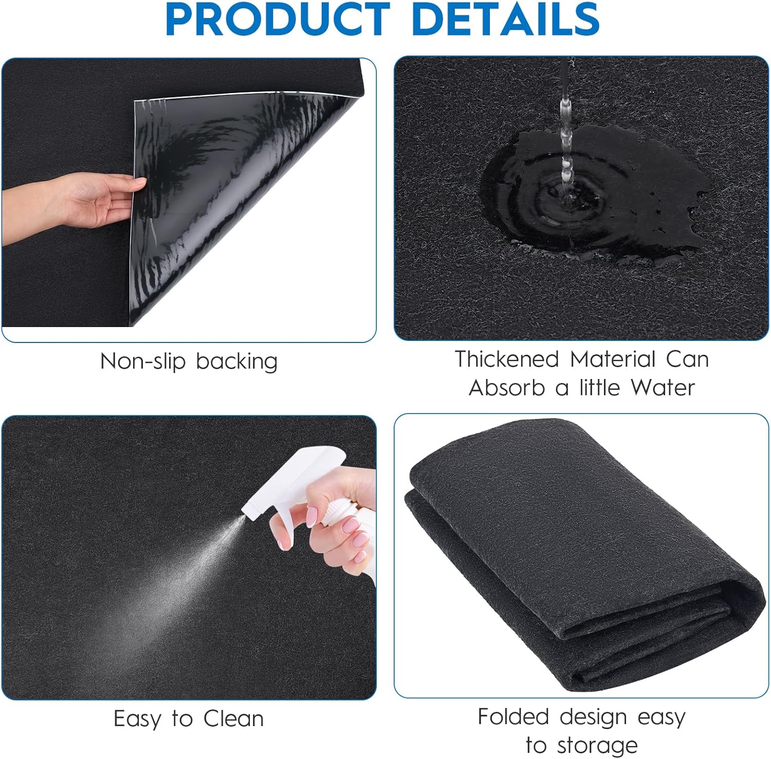 LWFCOEE Horse Stall Mat 4x6 Ft Large Horse Stable Mat Absorbent Non-Slip Washable Floor Mat for Horses Livestock Stables Barns Kennels Garages, Easy to Clean