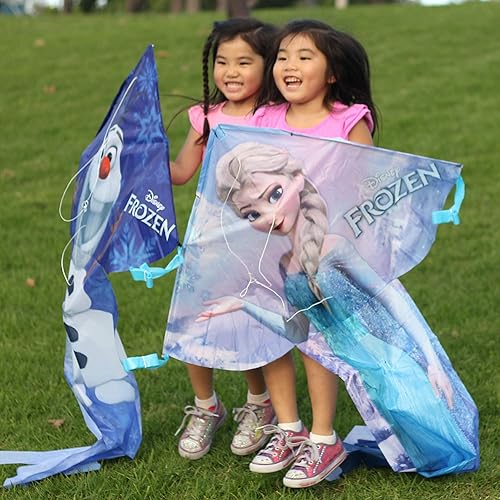 Miniatura 6 de Olaf Kite: deja que tu hijo disfrute del tiempo de juego con la famosa cometa con licencia de Frozen; con fuselaje de fibra de vidrio y velocidad de