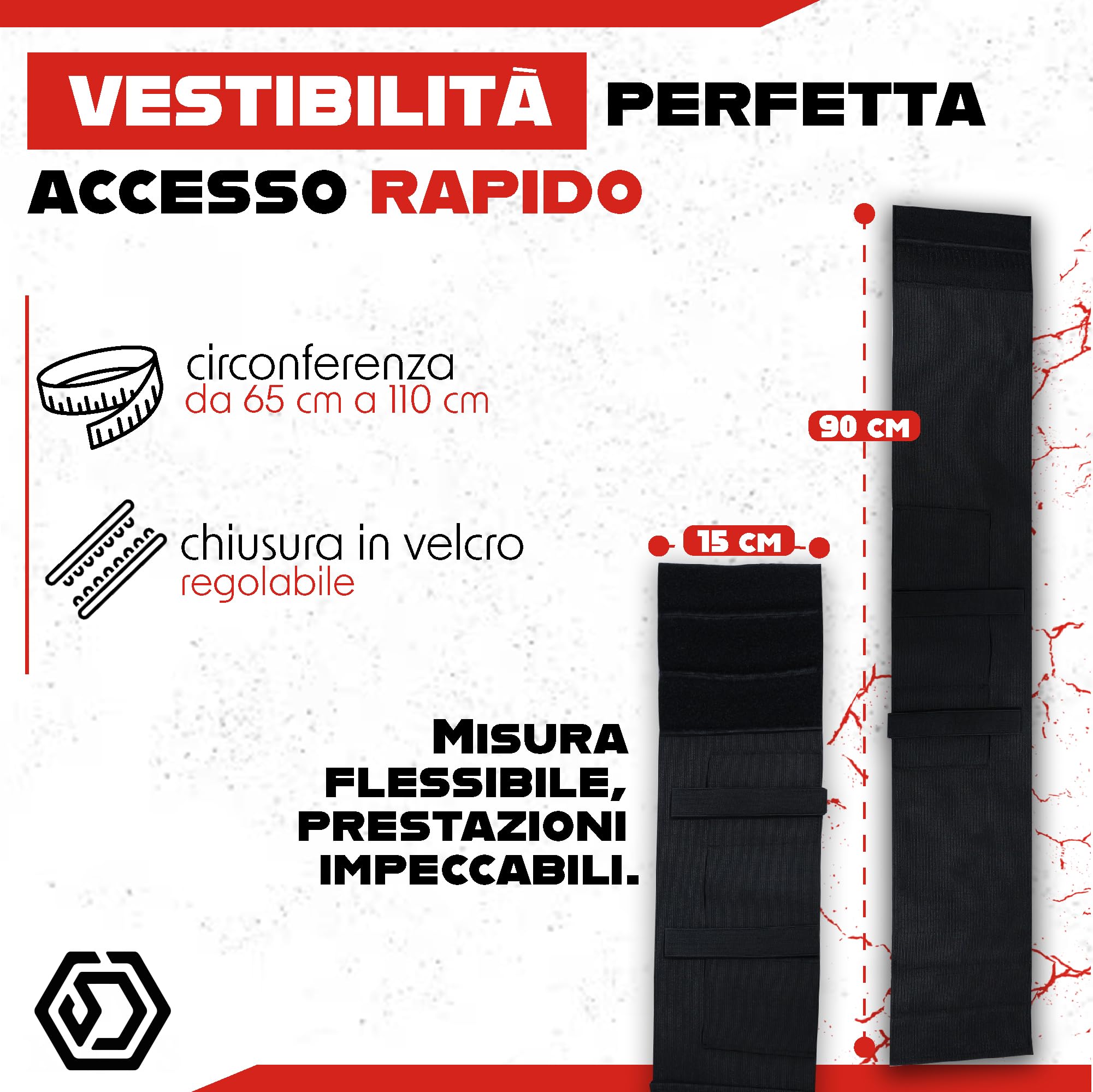 Fondina Pistola Nascosta Elastica Universale - Cintura Tattica Antiscippo Multiuso anche per Telefono, Portafoglio e Chiavi