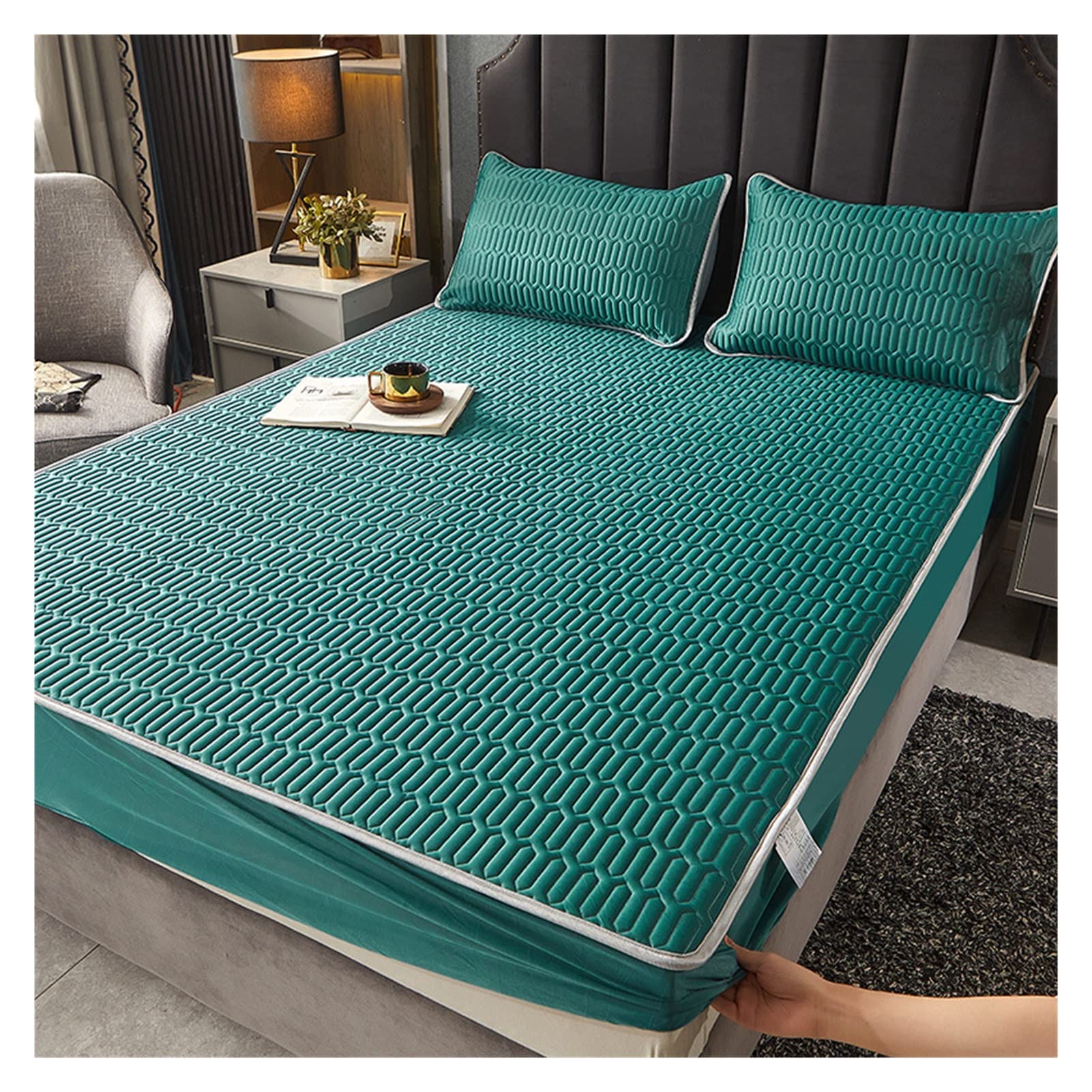 Drap d'été en soie fraîcheur thermorégulatrice pour lit une place et demie 1.2mx2m