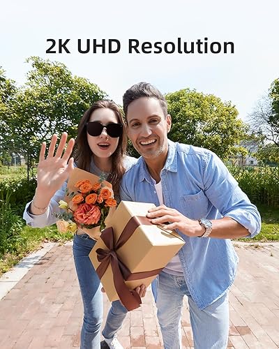 Miniatura 6 de Noorio Timbre de video inteligente 3K inalámbrico, cámara de seguridad alimentada por batería de 5MP con timbre, duración de la batería de 180 días,