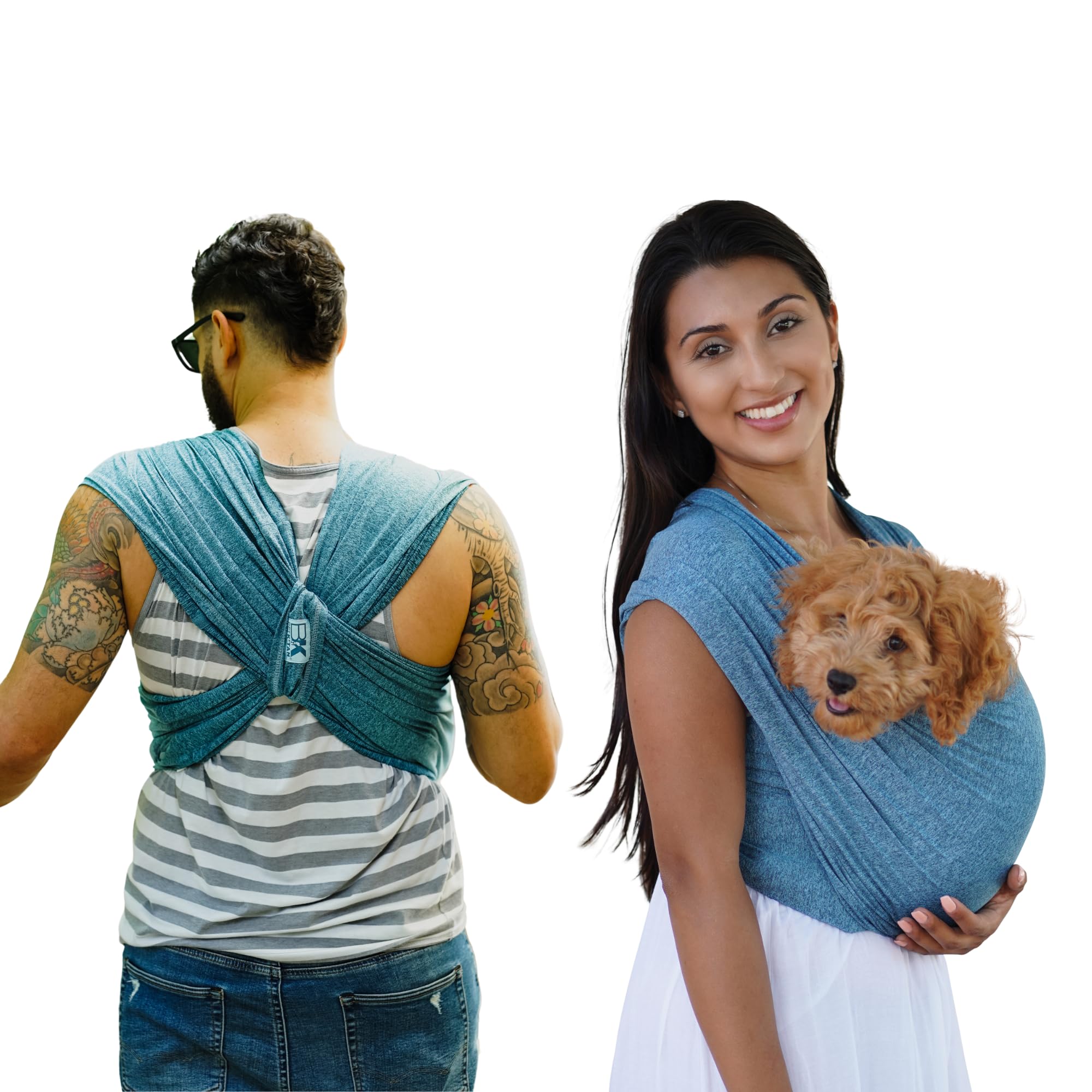 Pet K'tan Dog Sling Carrier: Hands Free for Small Dogs - #1 Pet Travel Accessory & Gift -Bond with New Puppy-Cats & Small Animals- Safe Durable Soft - Anti-Anxiety-Sized for the Human (see size chart)