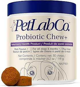 PetLab Co. Probiotics for Dogs - Support Gut Health, Itchy Skin, Seasonal Allergies, and Yeast with Each Tasty Chew - Dog Probiotics - Safe for Small, Medium and Large Dogs - Packaging May Vary