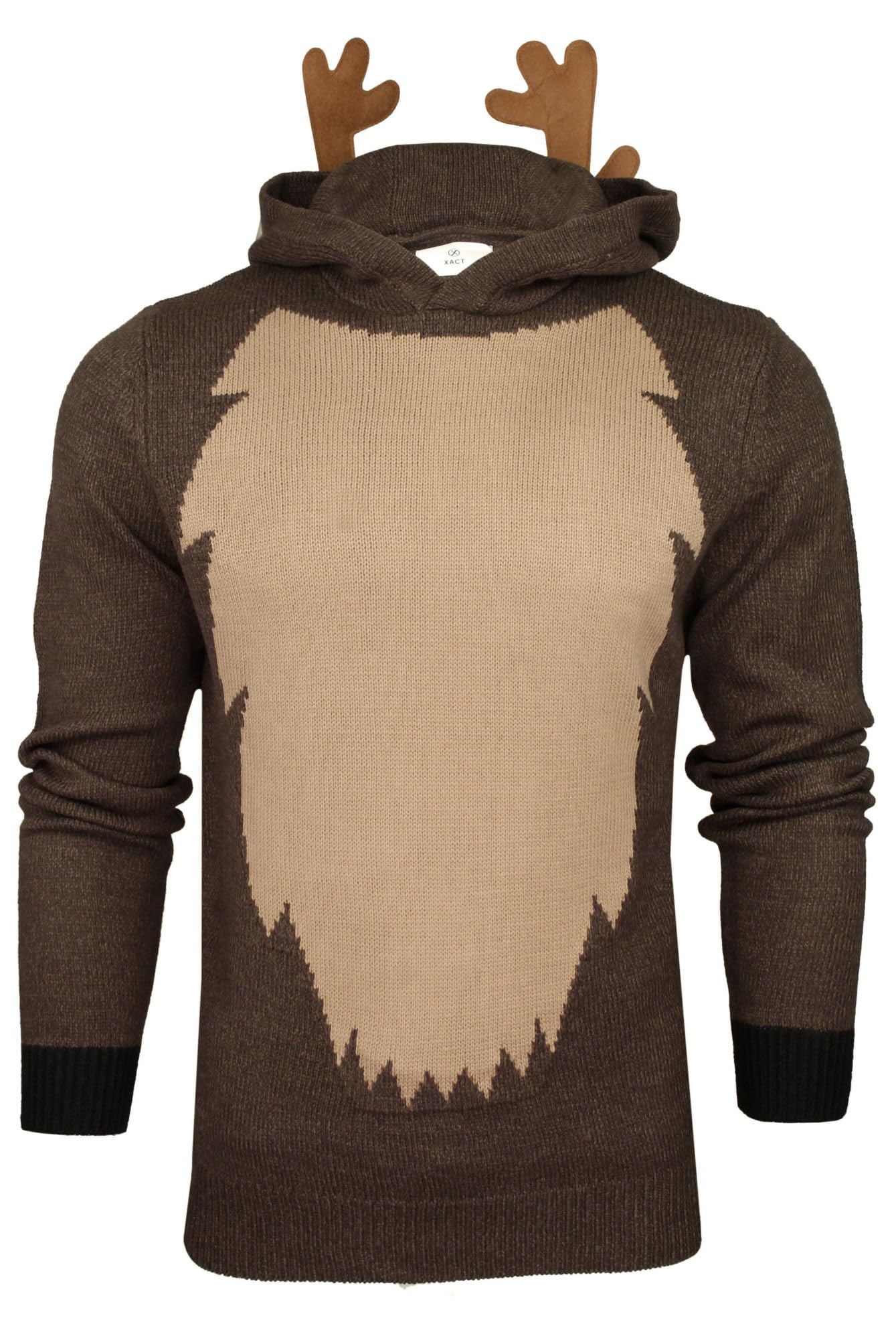 Xact Men's Rudolph_ Christmas/Xmas Hoodie Jumper - Rudolph Reindeer (Rudolph) S