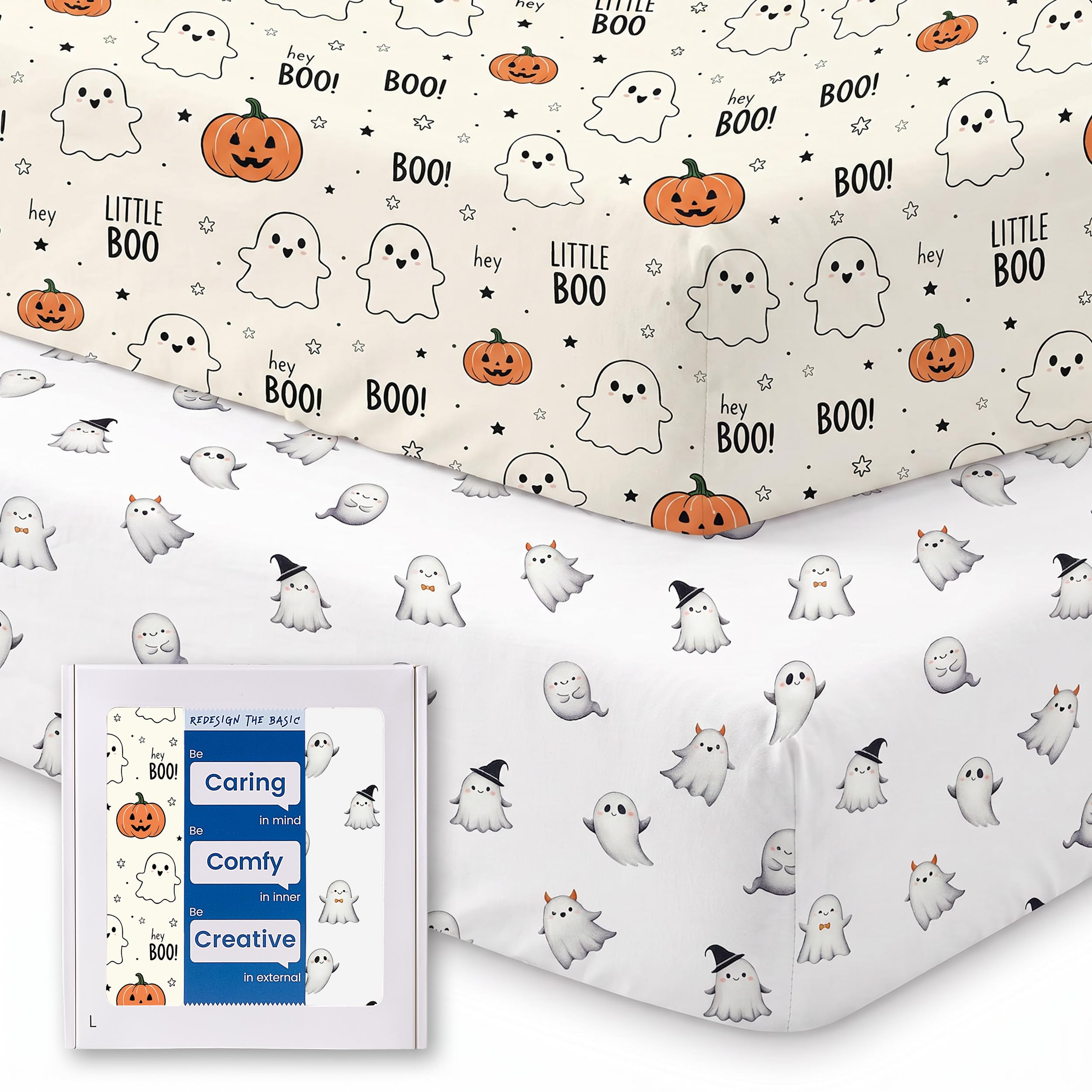 Pack N Play Sheets for Graco, Soft Mini Crib Fitted Sheets 2 Pack