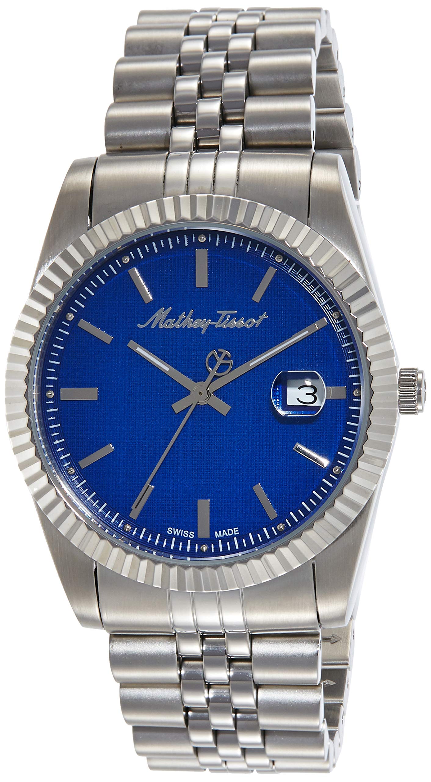 Mathey-Tissot Stainless Steel Swiss Made Analog Blue Dial Women Watch - D810Abu, Silver Band (B07K6ZQ26K) Amazon Price History, Amazon Price Tracker