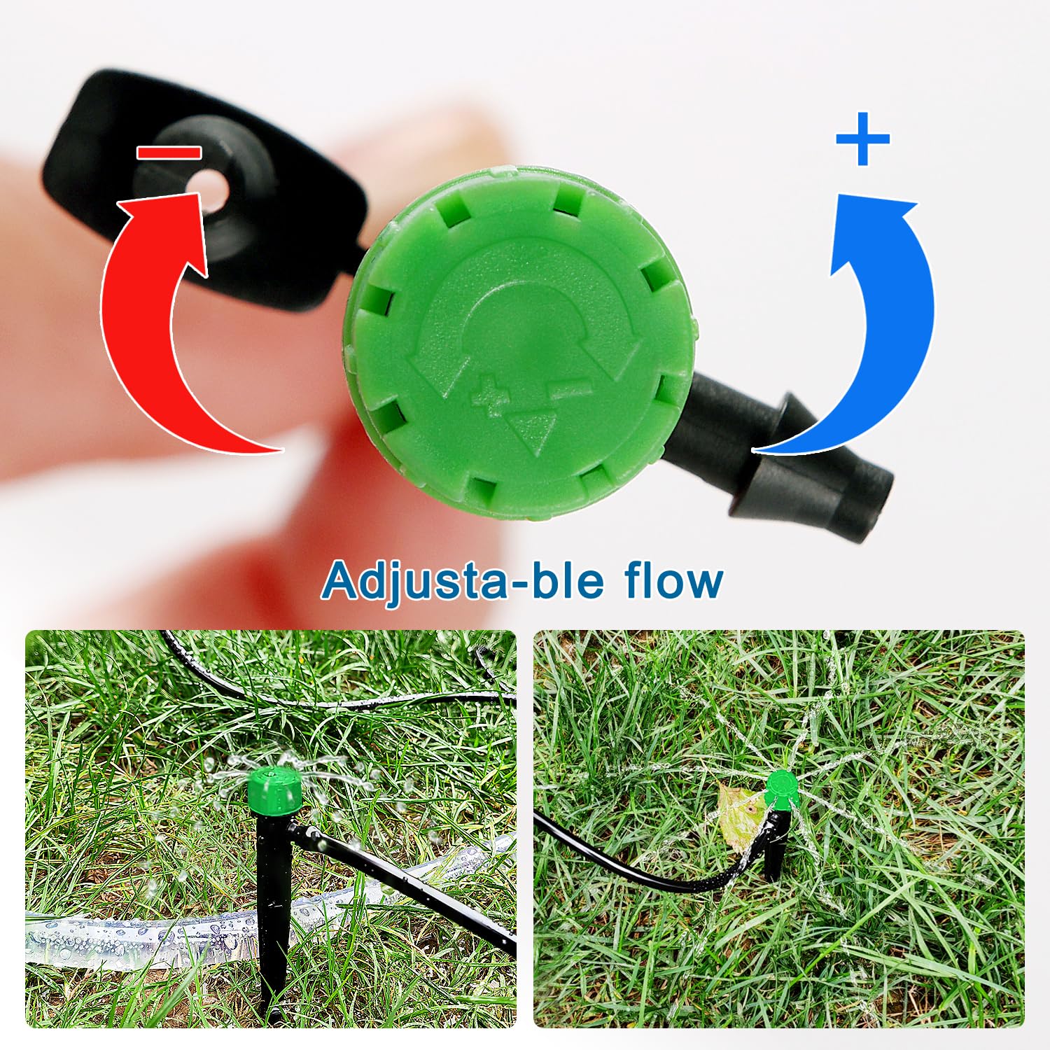 VooGenzek 20 PCS 360 Degree Adjustable Irrigation Dripper Sprinkler - Image 3