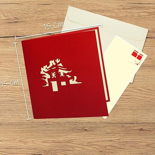 Miniatura 2 de LINPOPUP® Tarjeta emergente, emergente tarjeta 3D Asia, tarjeta de felicitación, cupón de viaje Japón Manga, casa de té, N166