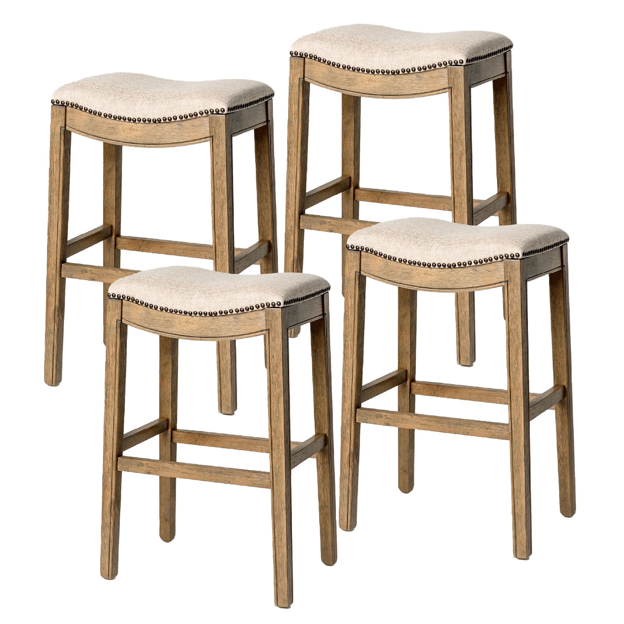 Maven Lane Adrien Backless Bar Stool