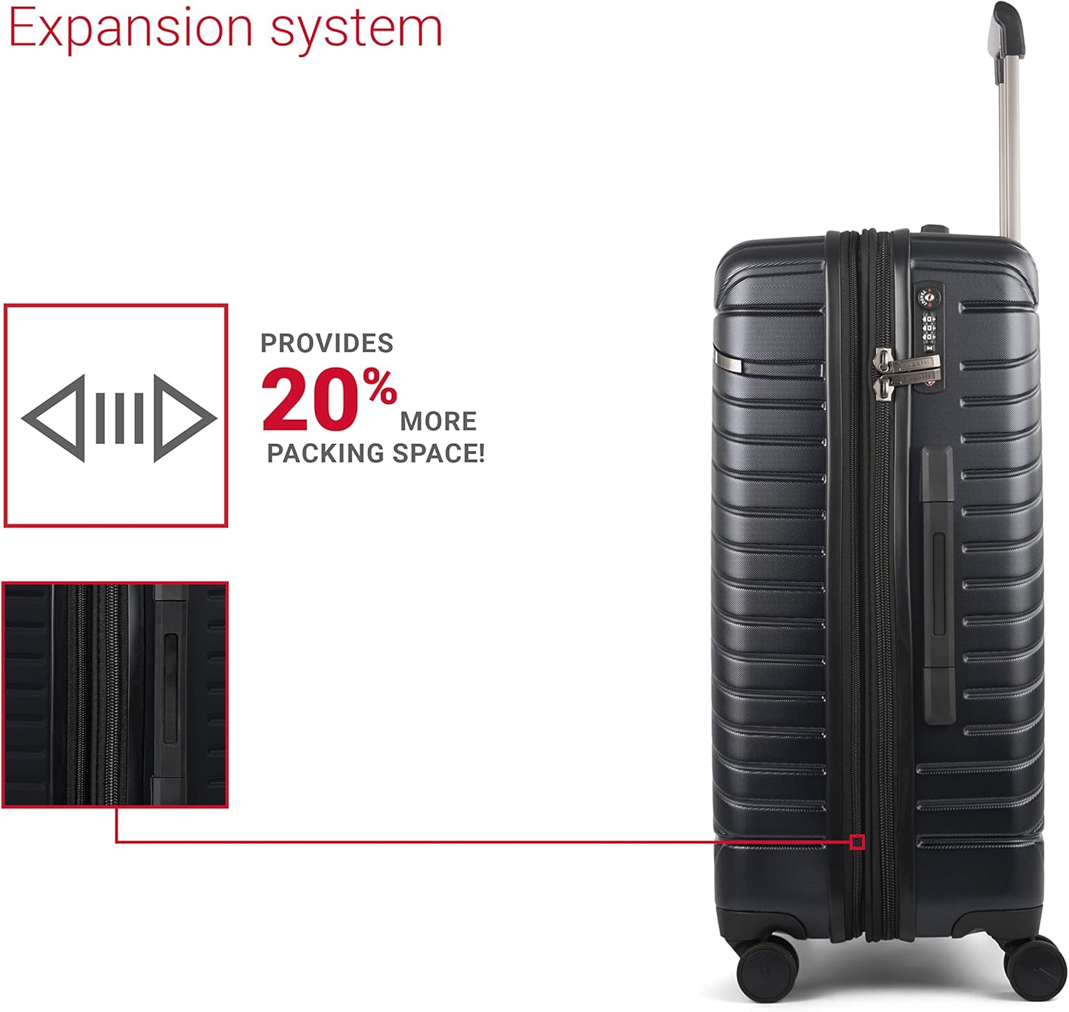 Review BUGATTI Oslo Collection 20 Inch Hard Shell Spinner Carry On Bag