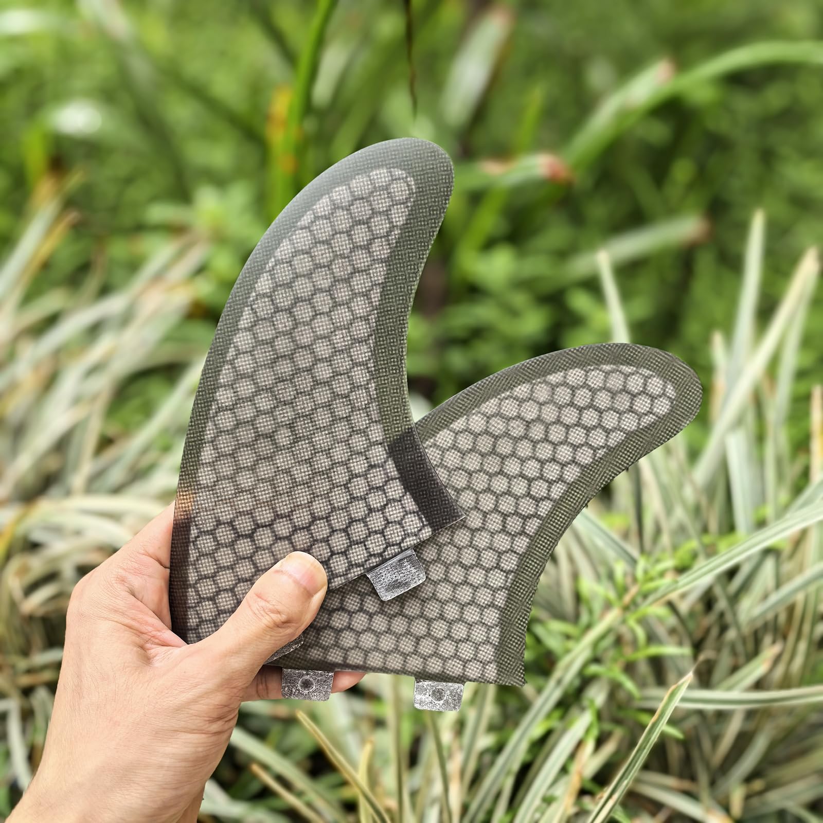 Fiberglass Honeycomb Keel fin Twin Keel Fin TF Black/White surboard fin
