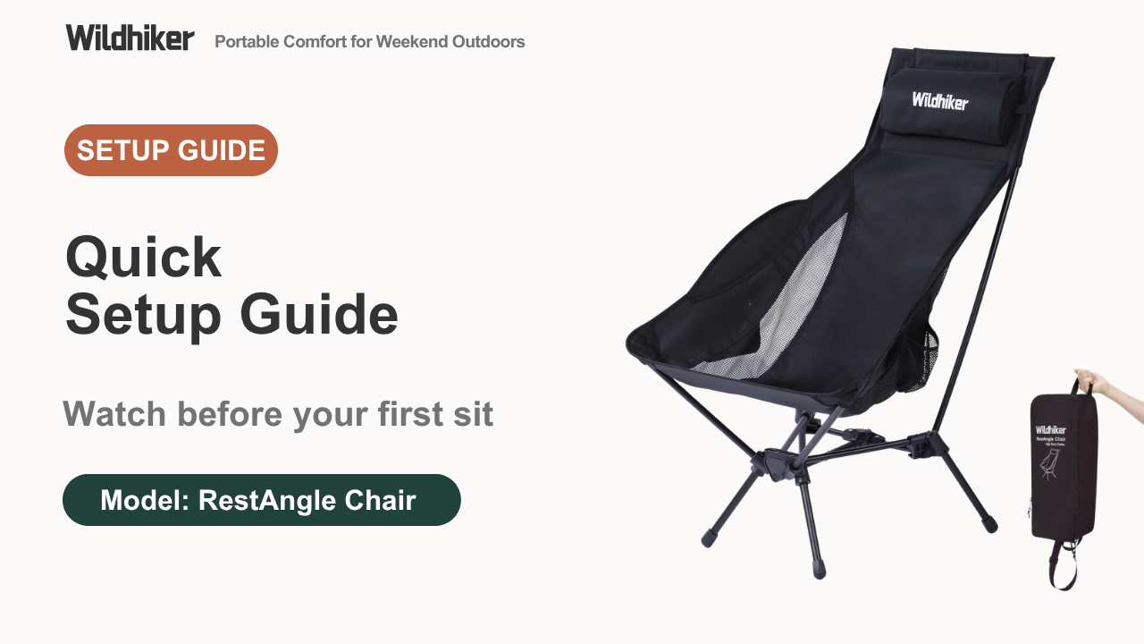 Amazon.com : Wildhiker Portable Compact Folding Camping Chairs