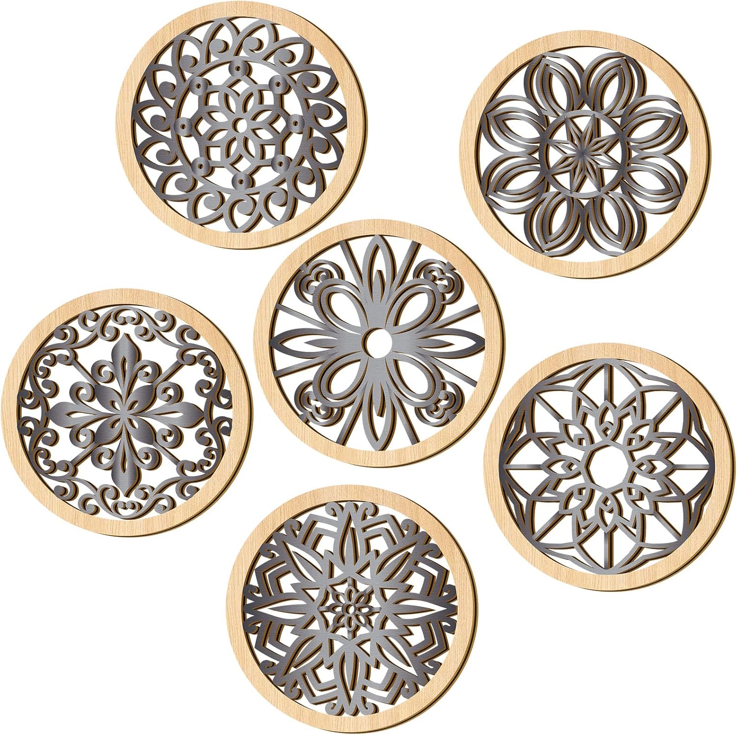 Ferraycle 6 Pieces Thicken Rustic Wall Decor Farmhouse Wall