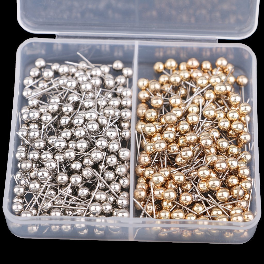 Vitalili 480 PCS Push Pins Metallic Color Map - View #2