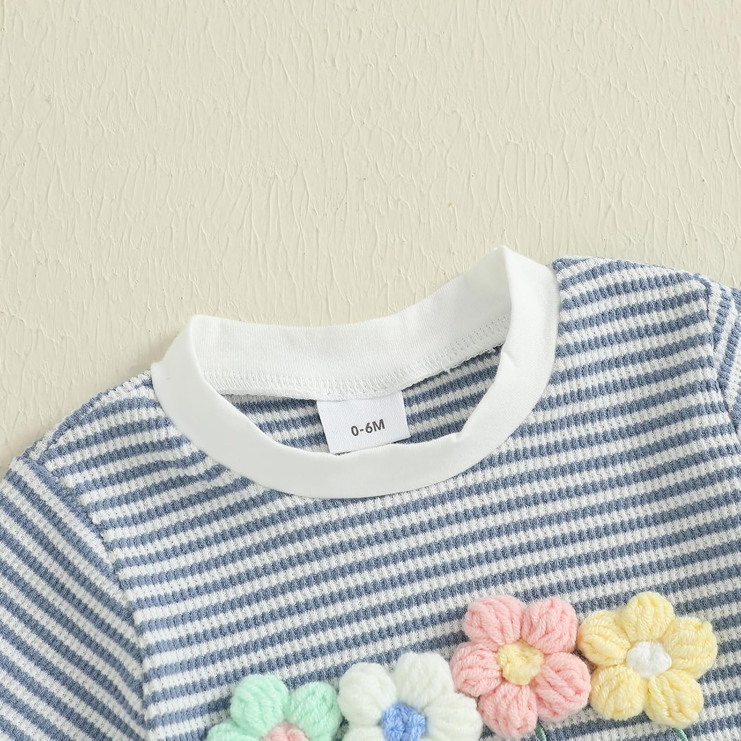 Toddler Baby Girl Outfits Floral Summer Clothes Infant Spring Waffle Short Sleeve Shirt Tops Cute Shorts Set - Image 5