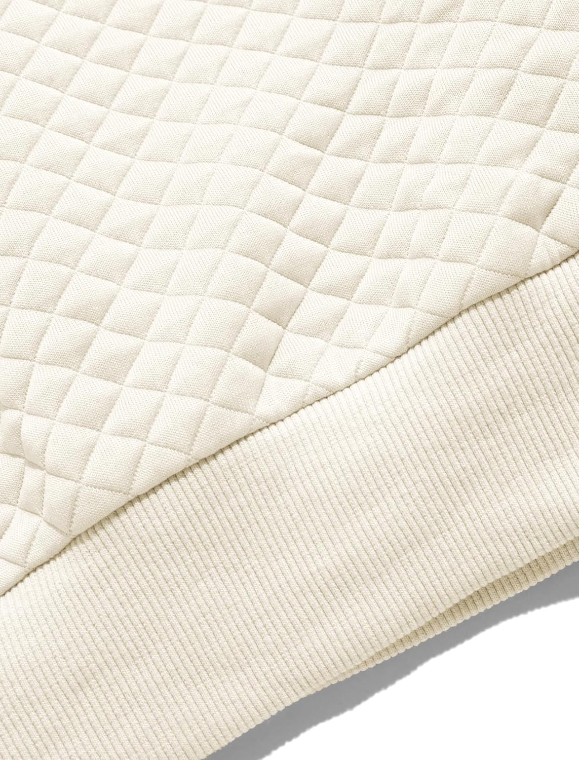 ZAFUL Mens Crewneck Sweatshirts Solid Color Long Sleeve Waffle Panttern Texture Casual Loose Pullover - Image 6