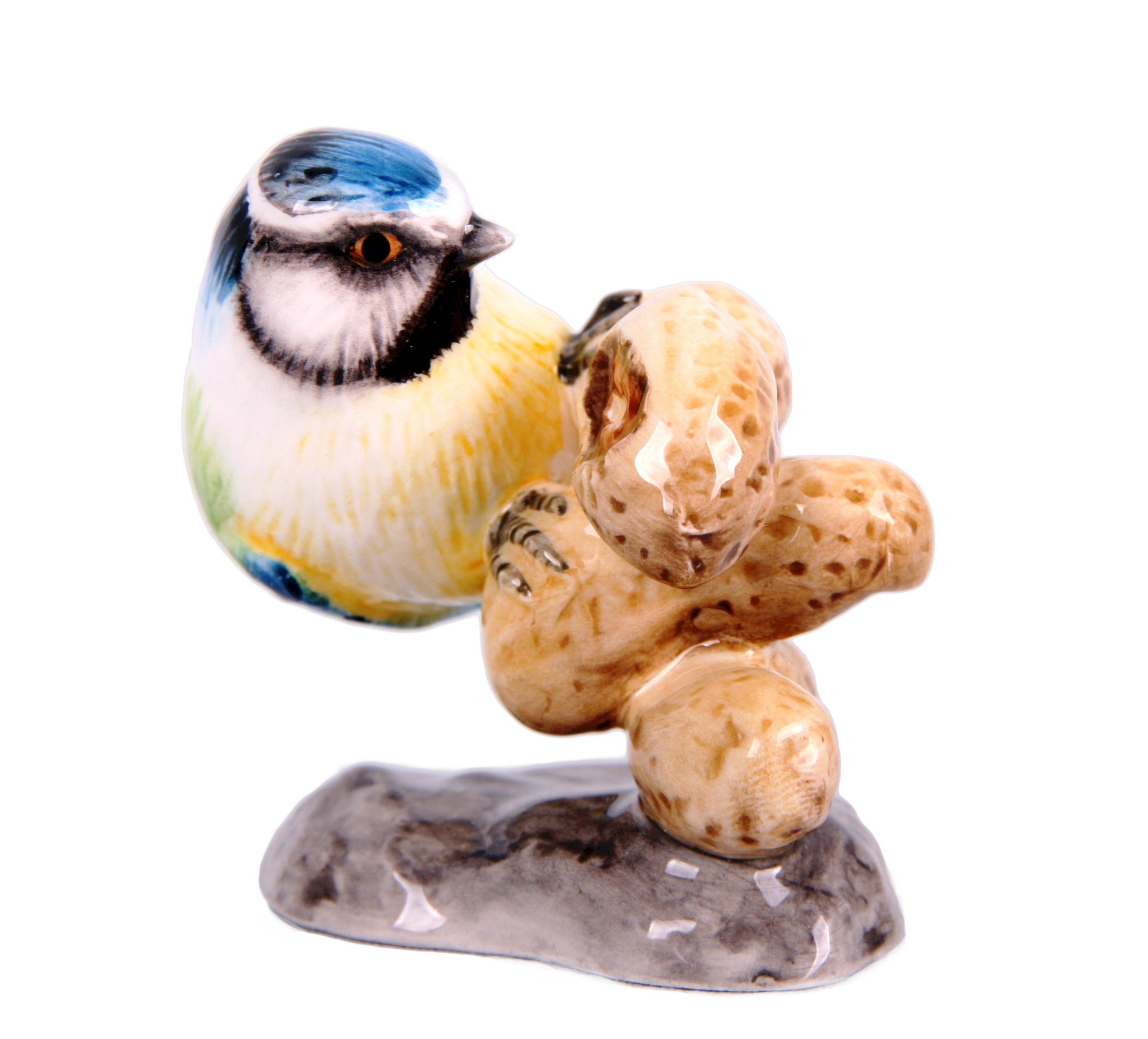 John Beswick Blue Ceramic Tit Figure Hand Painted Jbmb2