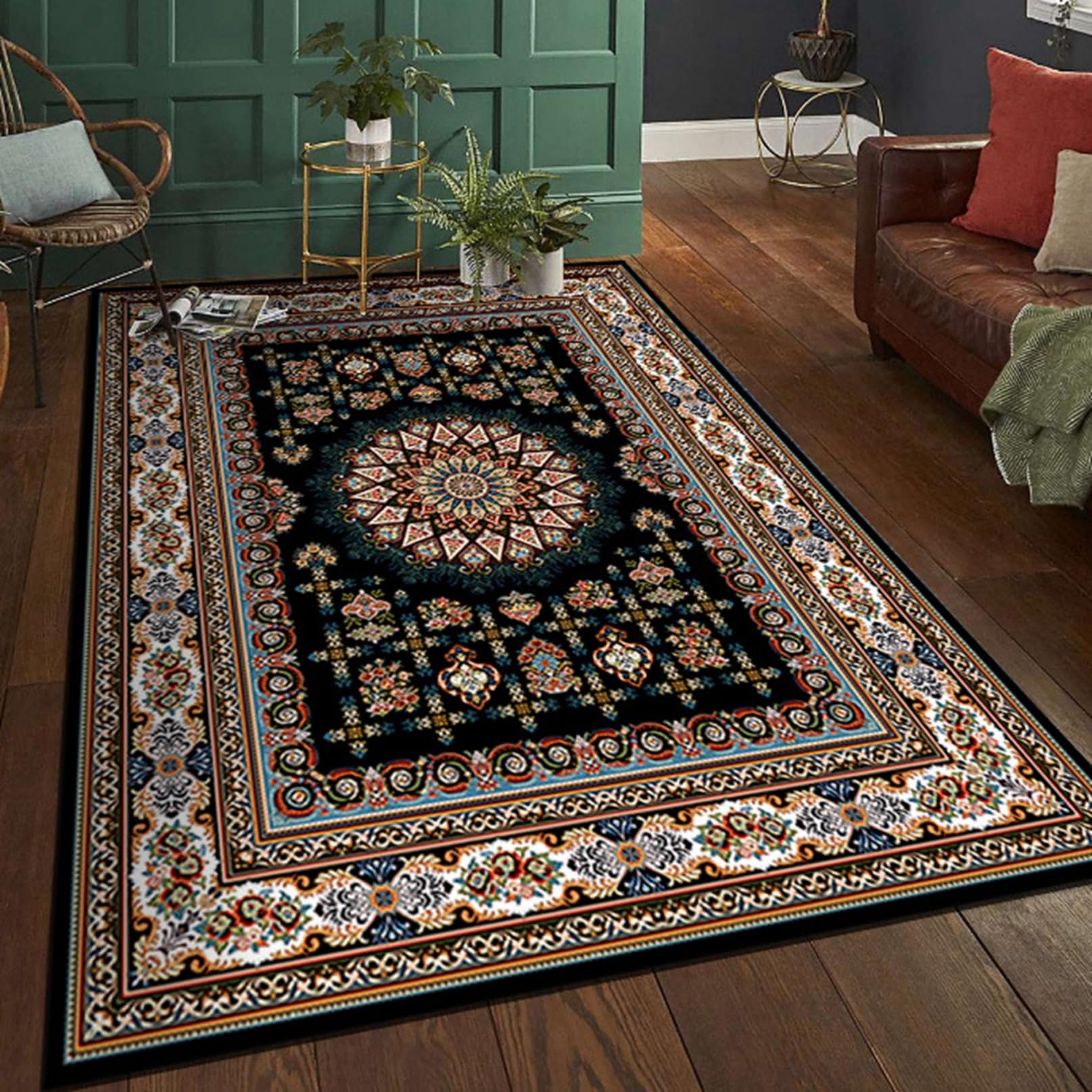 トルコ　絨毯　エスニックラグ　カーペット　ラグ 楽天市場】＼10日まで全品P10倍／トルコ製 玄関マット滑り止め