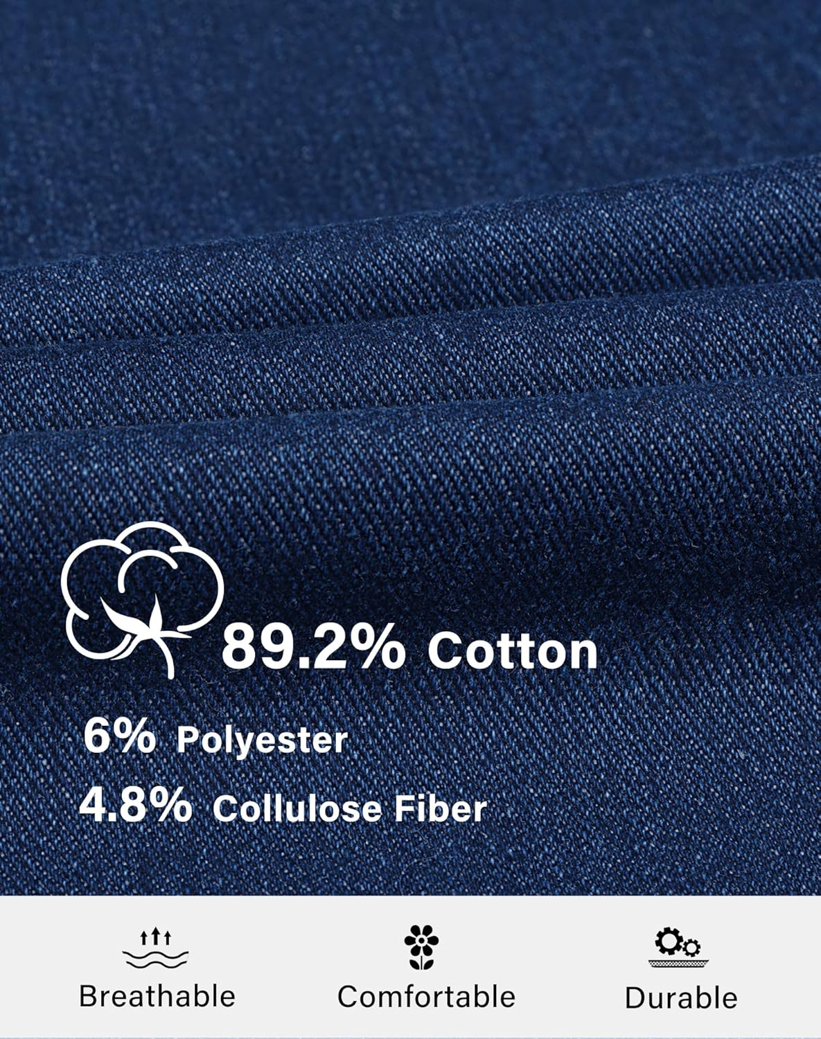 roswear Womens Wide Leg Jeans Loose Fit Front Seam Streetwear Winter Denim Pants - Image 5