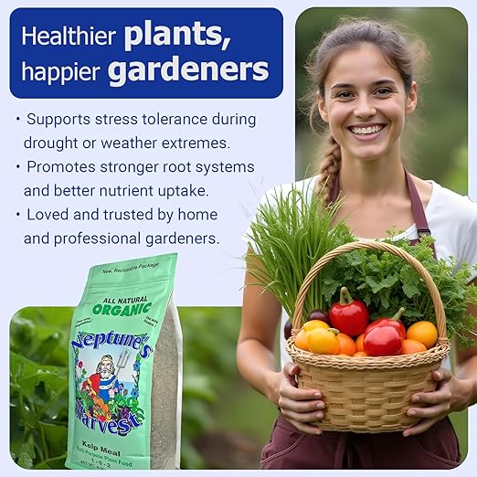 Neptune's Harvest Fertilizante Orgánico para Jardín - Crab & Lobster 5-3-0 y Kelp 1-0-2 miniatura 5