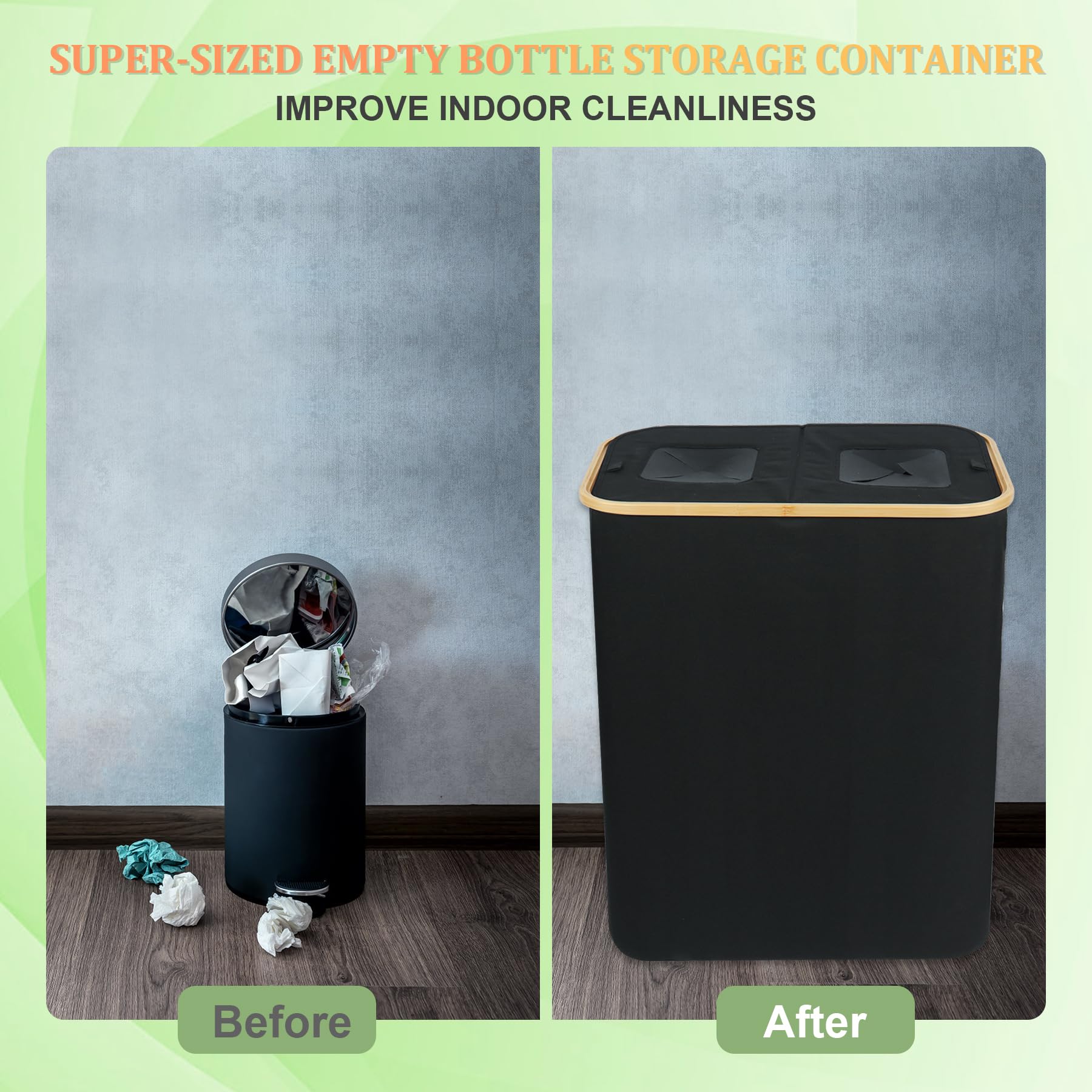 Pfandflaschen-Sammelbehälter 160L - Mit Sichtfenster Für Leergut & Recycling