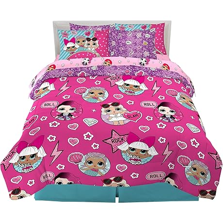 Franco LOL Surprise! Bedding Super Soft Comforter and Sheet Set with Sham...
