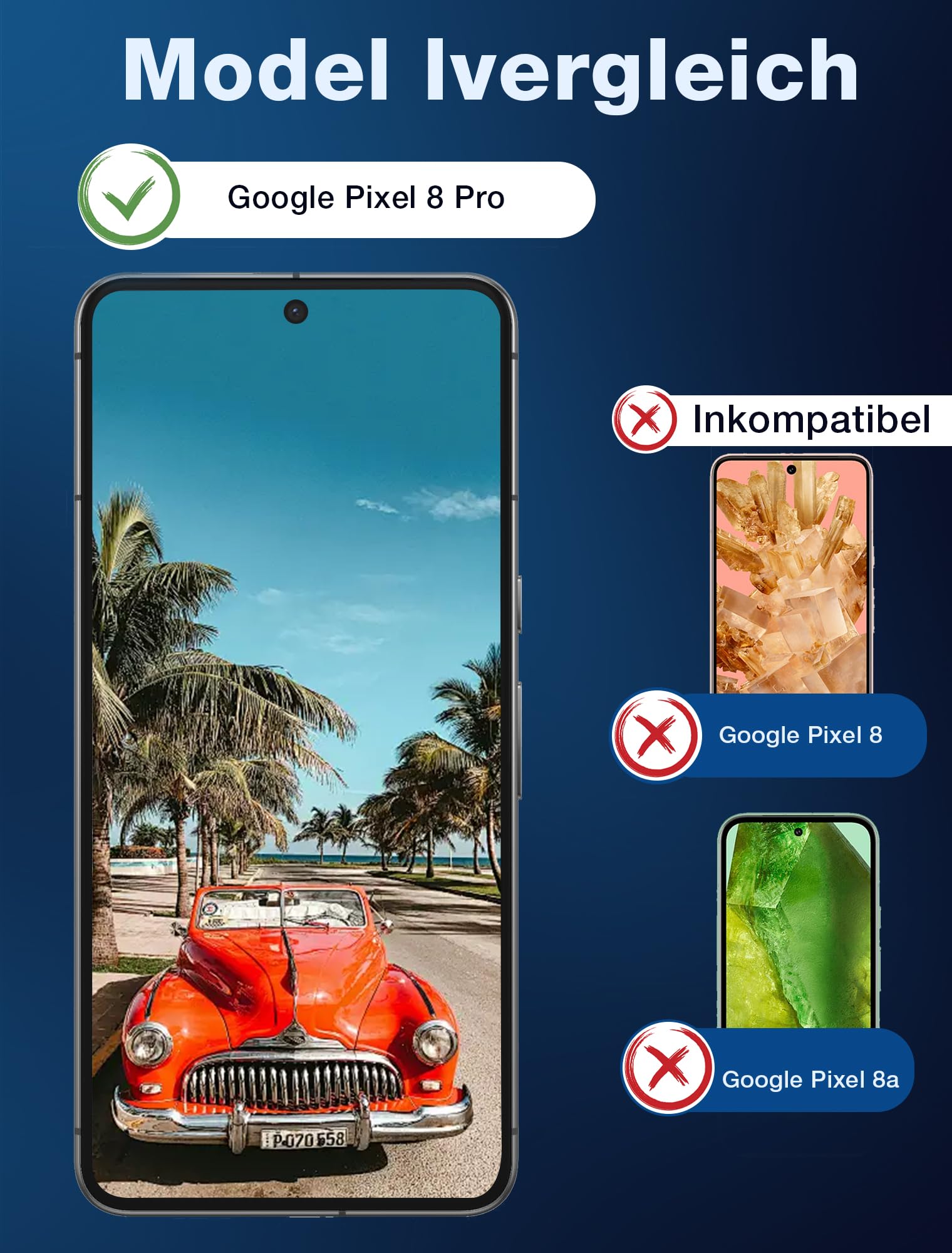 ICESPRING Panzerglas Für Google Pixel 8 Pro – 2 Stück, 9H Härte, Fingerabdruck-sensorfähig, Oleophob