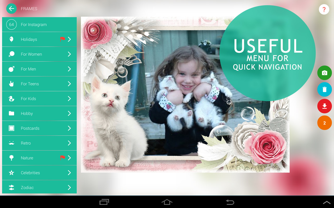 Photo frames & collages editor by ka App on the Amazon Appstore