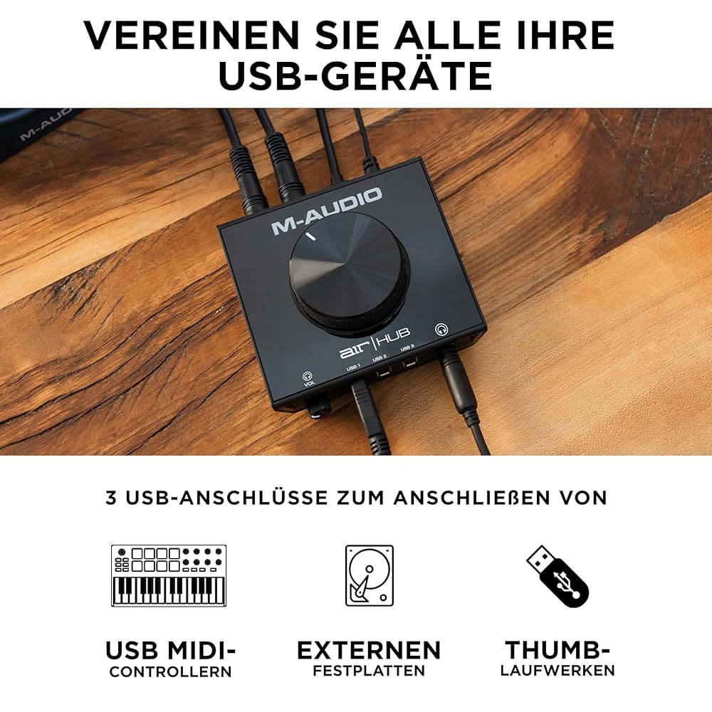 M-Audio AIR|HUB - USB / USB-C Desktop Monitoring Interface