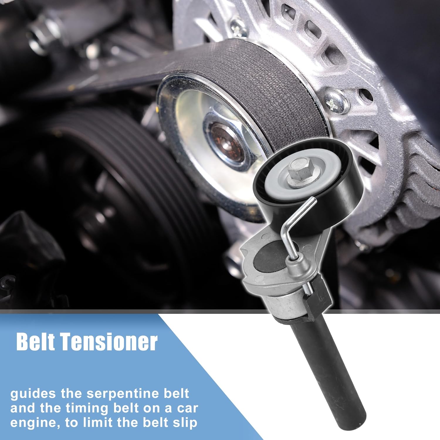 X AUTOHAUX Accessory Drive Belt Tensioner Assembly for Audi A3 2.0L 2008-2013 for Audi Q3 2.0L 2015-2018 No.06J903133A