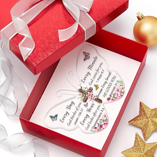 Miniatura 4 de Barydat Regalos cristianos de acrílico, versículos de la Biblia, regalos religiosos para mujeres y hombres, escritura inspiradora, decoración de