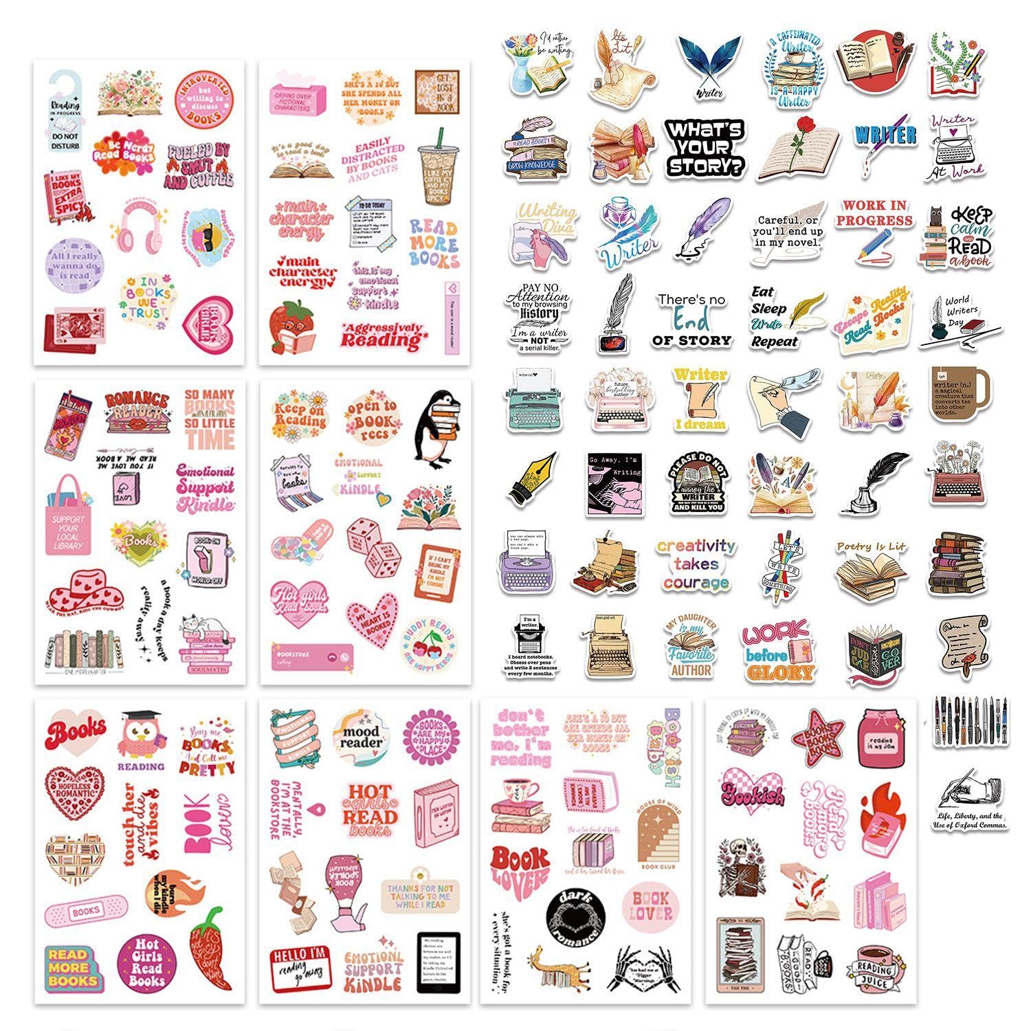 Vehyegoi Girls Color 2 Sets Of Graffiti Stickers, Diy Sticker Decoration, Cute & Retro Stickers, Waterproof, Decoration For Books, Scooters, Water Cups, Etc.